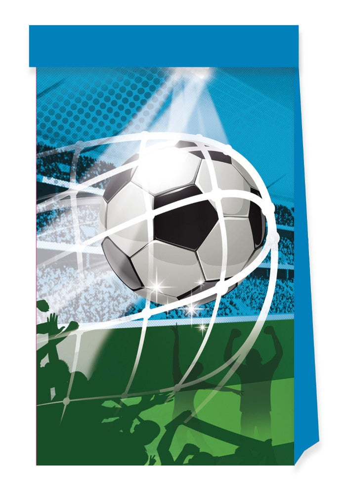 Partytassen voetbal – 4 stuks – uitdeelzakjes kinderfeest WK 2026