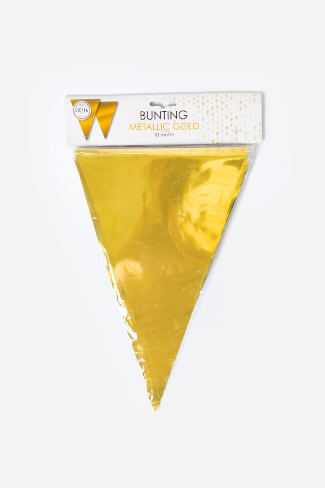 Vlaggenlijn metallic goud 10 mtr.