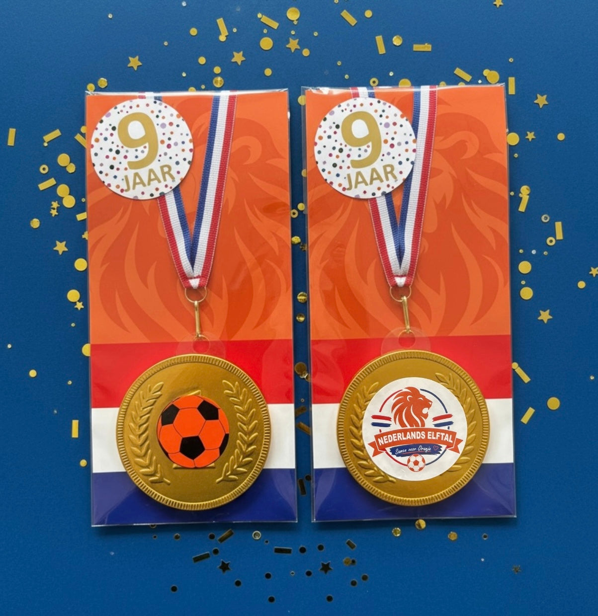 WK 2026 voetbal - chocolade medaille traktatie (met sticker naar keuze)
