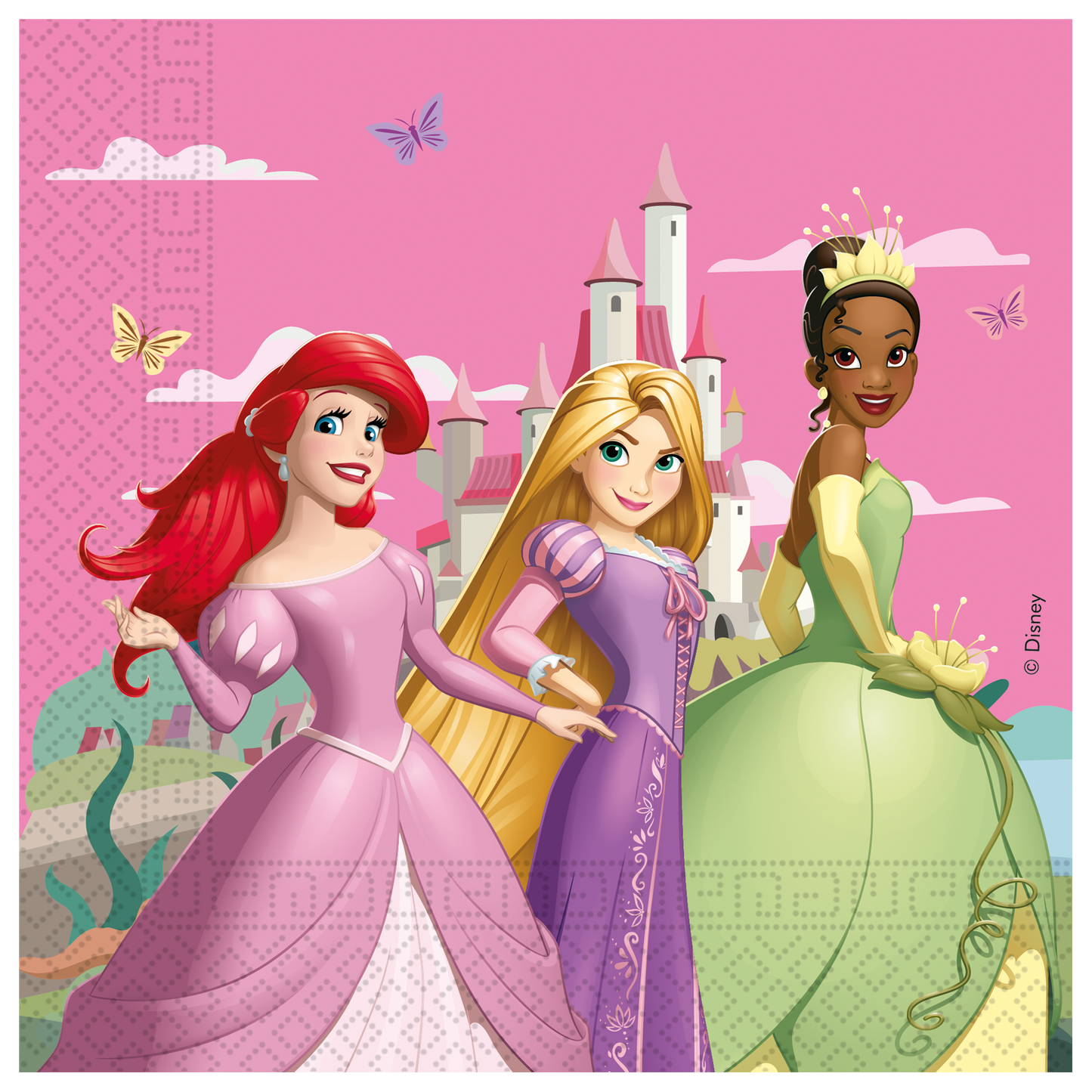 Disney Princess papieren servetten 33x33 cm – 20 stuks – FSC-gecertificeerd