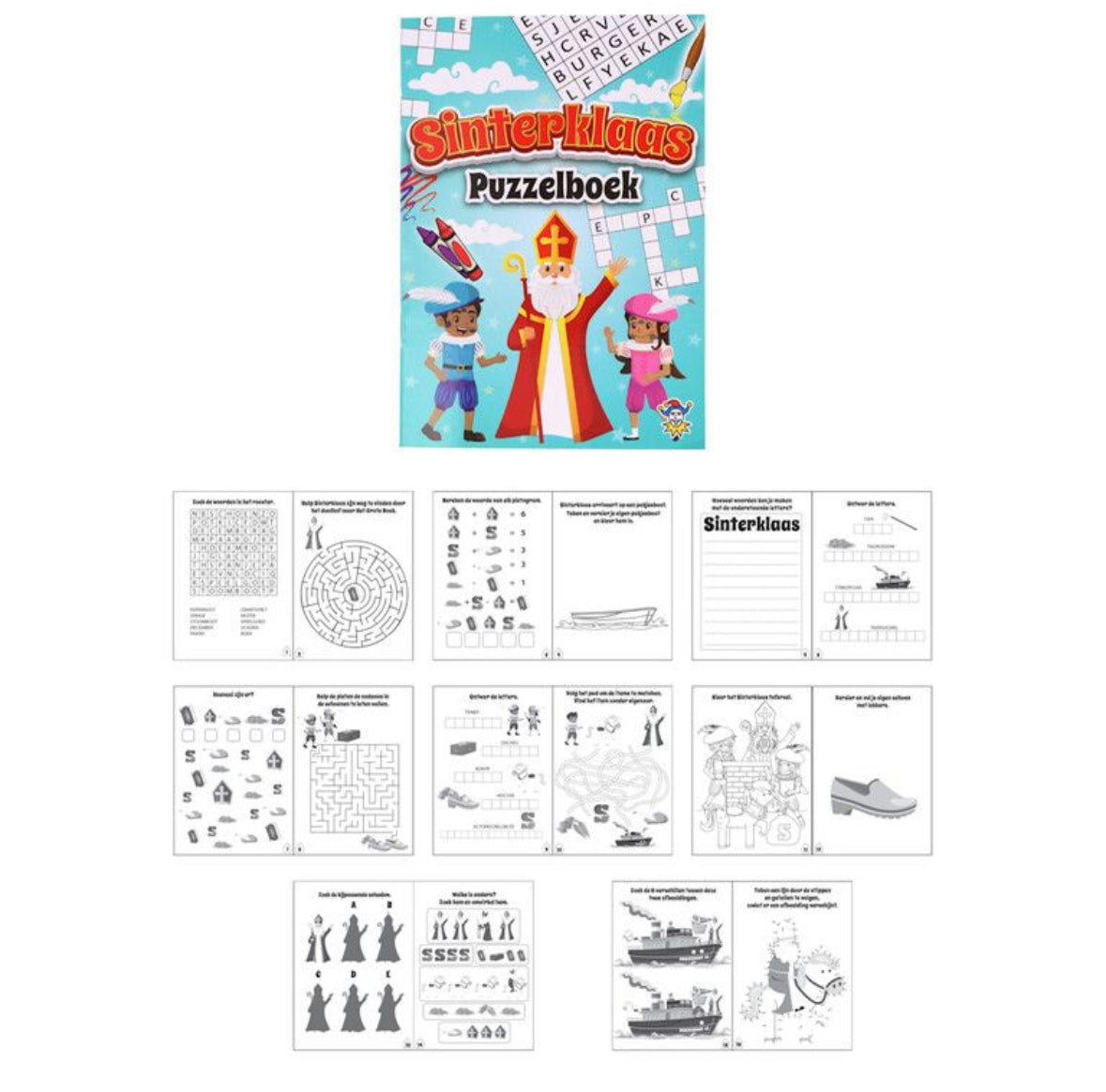 Sinterklaas (schoen)cadeautje / traktatie (met sticker naar keuze)