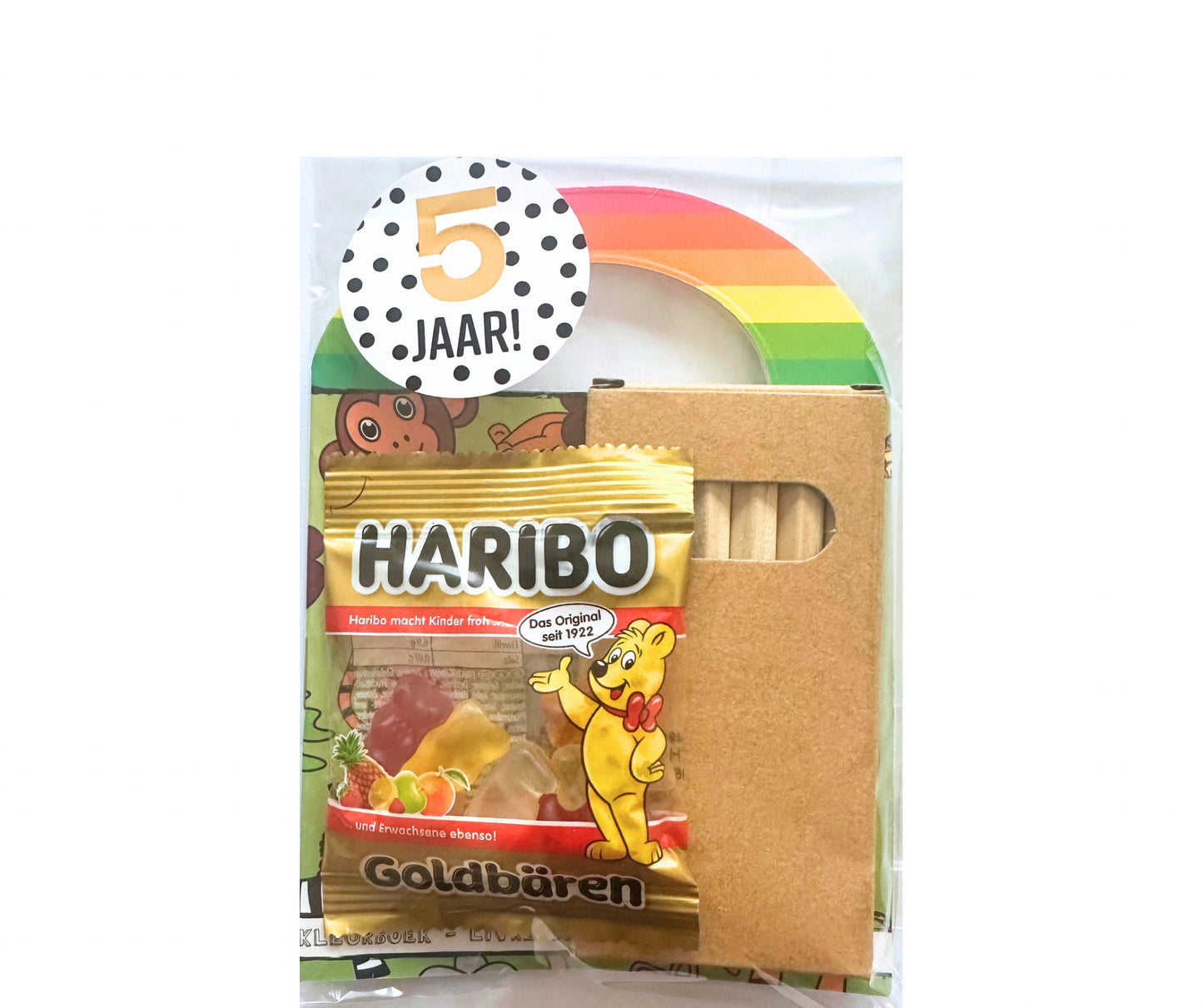 Kleurset Jungle traktatie (met sticker naar keuze)