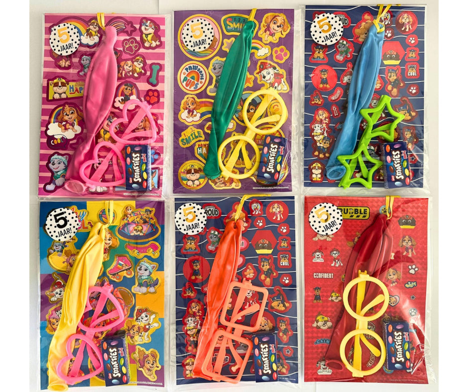 Paw Patrol Party traktatie (met sticker naar keuze)