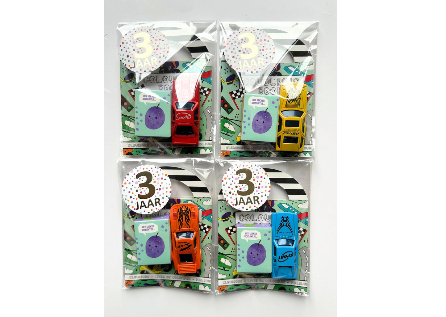 Auto traktatie (met sticker naar keuze)