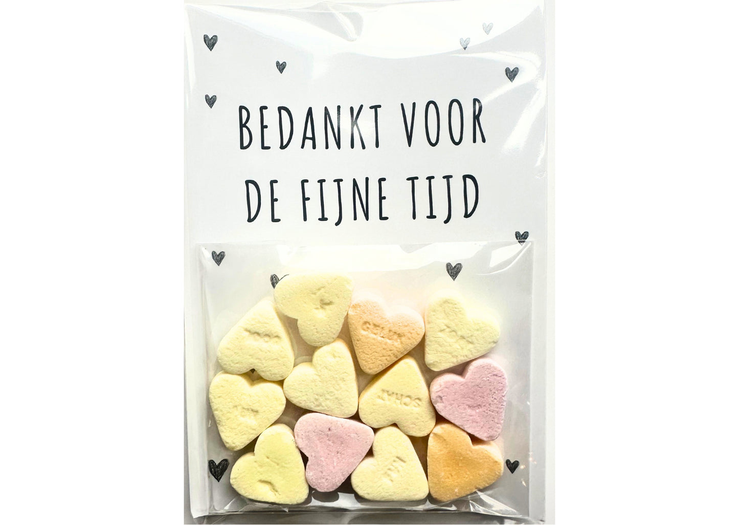 Juf en meester traktatie (met sticker naar keuze)