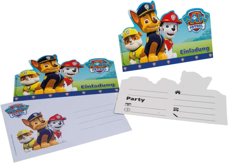 Paw Patrol uitnodigingen
