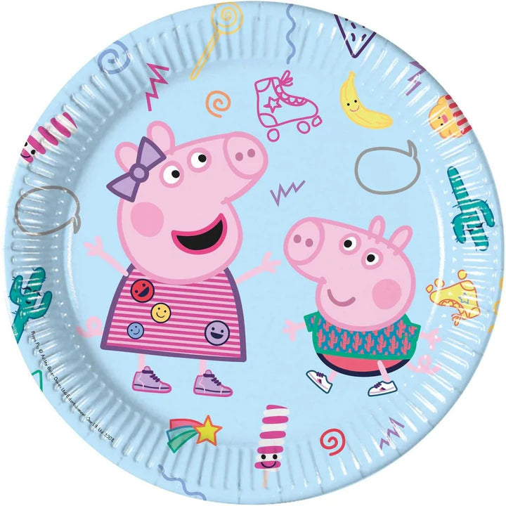 Peppa Pig bordjes 23cm (8 st)