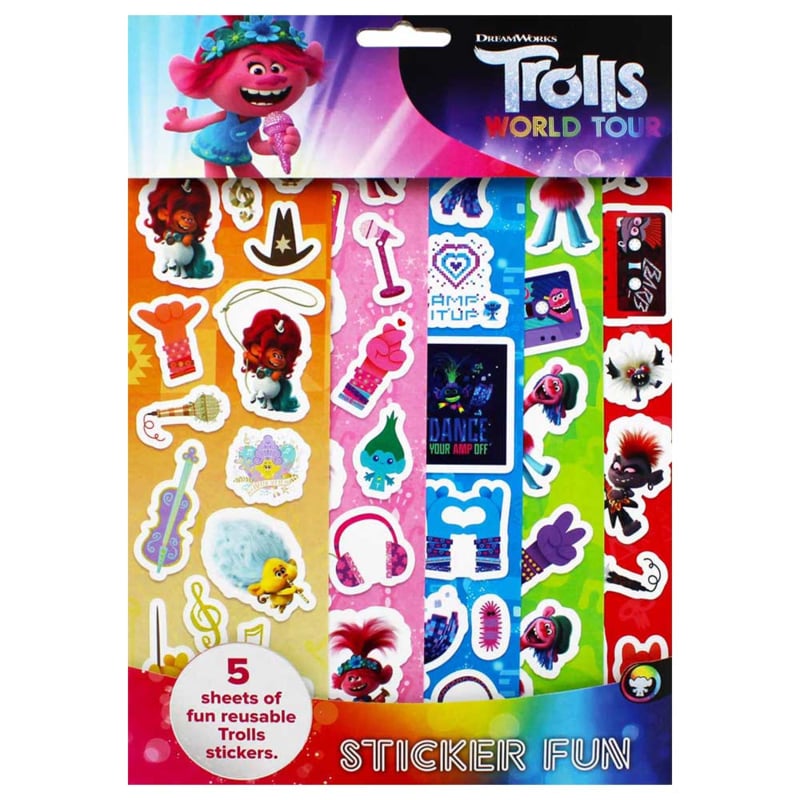 Trol stickers Trolls world tour