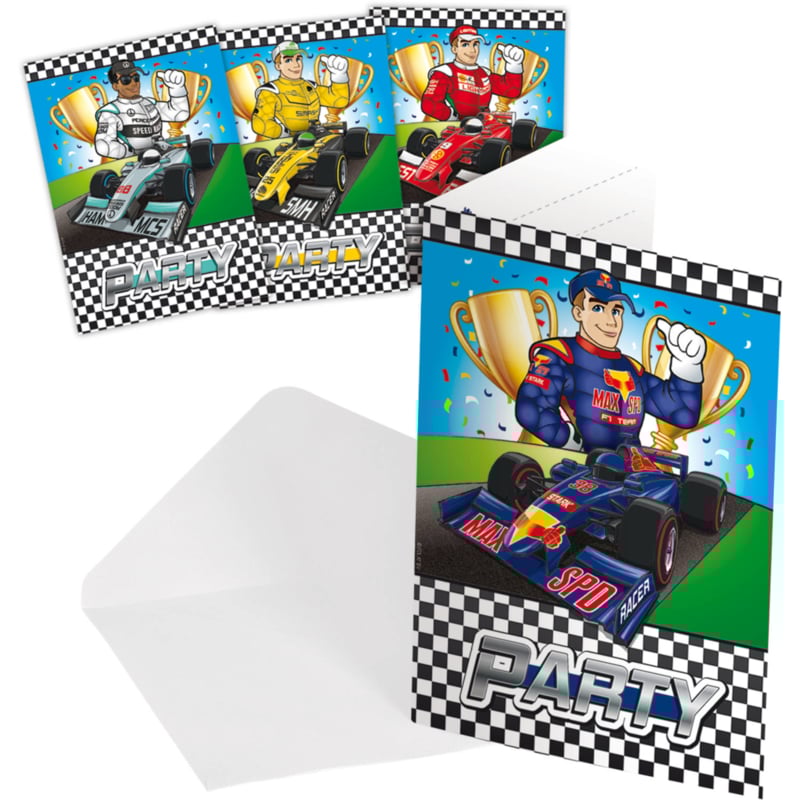 Formule 1 uitnodigingen 8 st.