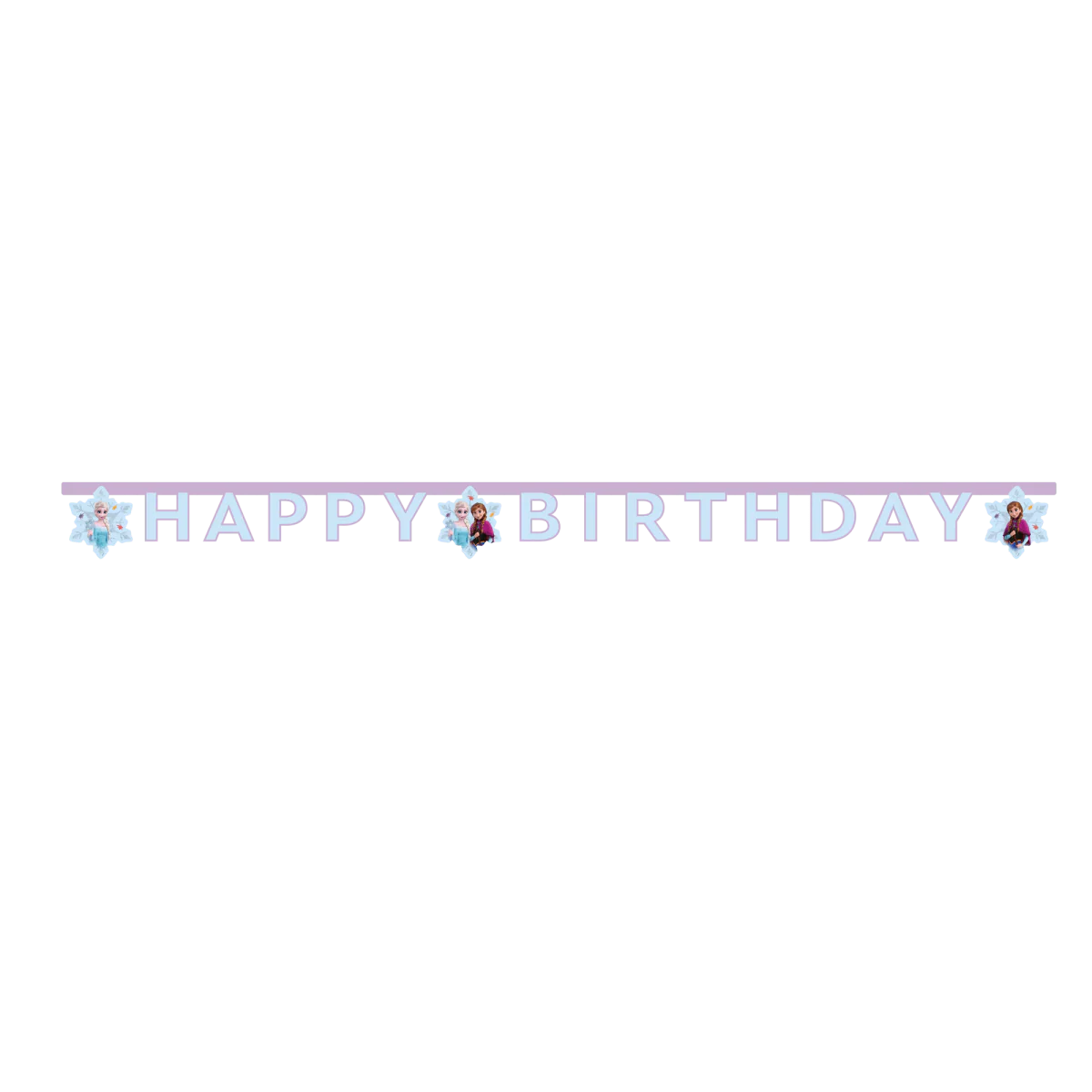 Frozen letterslinger 'Happy Birthday' 2 meter