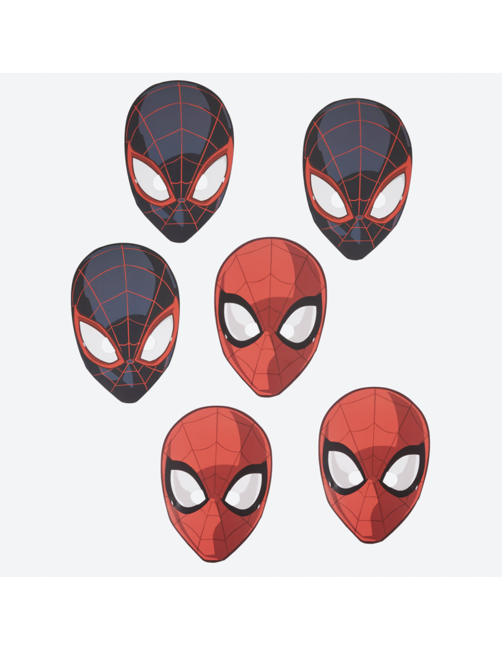 Spiderman maskers 6 st.