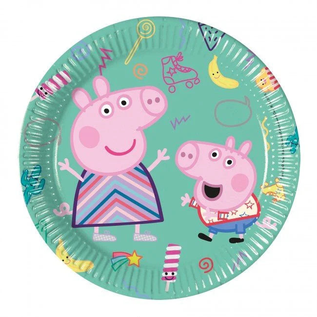 Peppa Pig gebaksbordjes 20cm (8st)