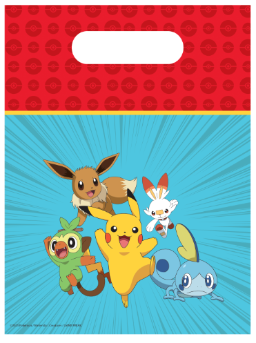 Pokémon uitdeelzakjes (6 stuks)
