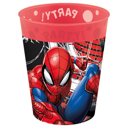 Spiderman traktatie herbruikbare beker (met sticker naar keuze)