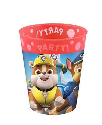 Paw Patrol traktatie herbruikbare beker (met sticker naar keuze)