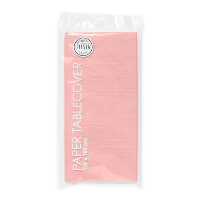 Papieren tafelkleed roze (120x180cm)