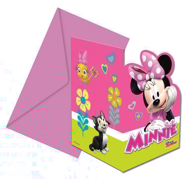 Disney Minnie Mouse Happy Helpers uitnodigingen 6 st.