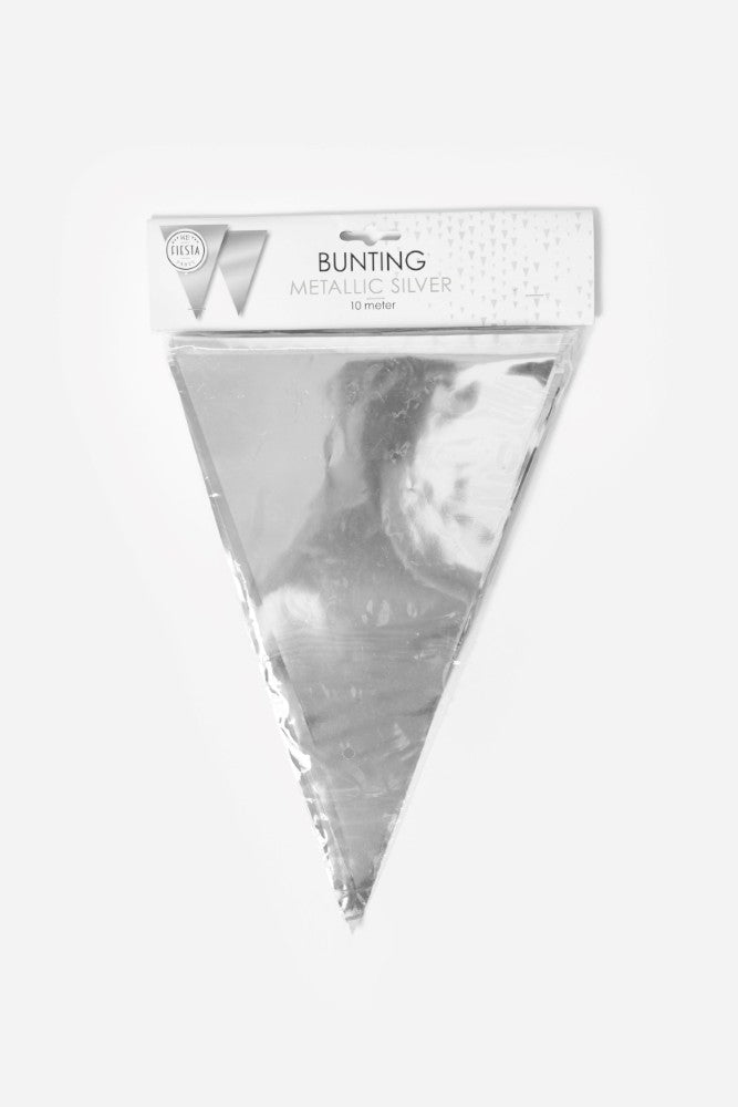 Vlaggenlijn metallic zilver 10 mtr.