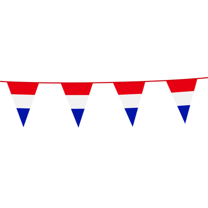 Vlaggenlijn Nederland 10 meter – vlaggen 20x30 cm – WK 2026