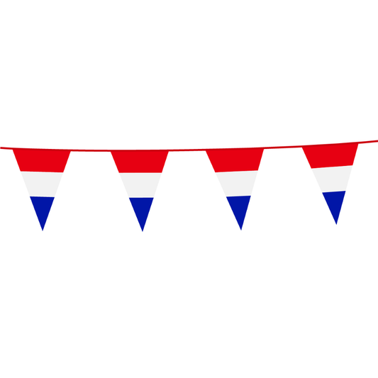 Vlaggenlijn Nederland 10 meter – vlaggen 20x30 cm – WK 2026