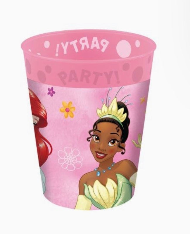 Disney Princess traktatie herbruikbare beker (met sticker naar keuze)