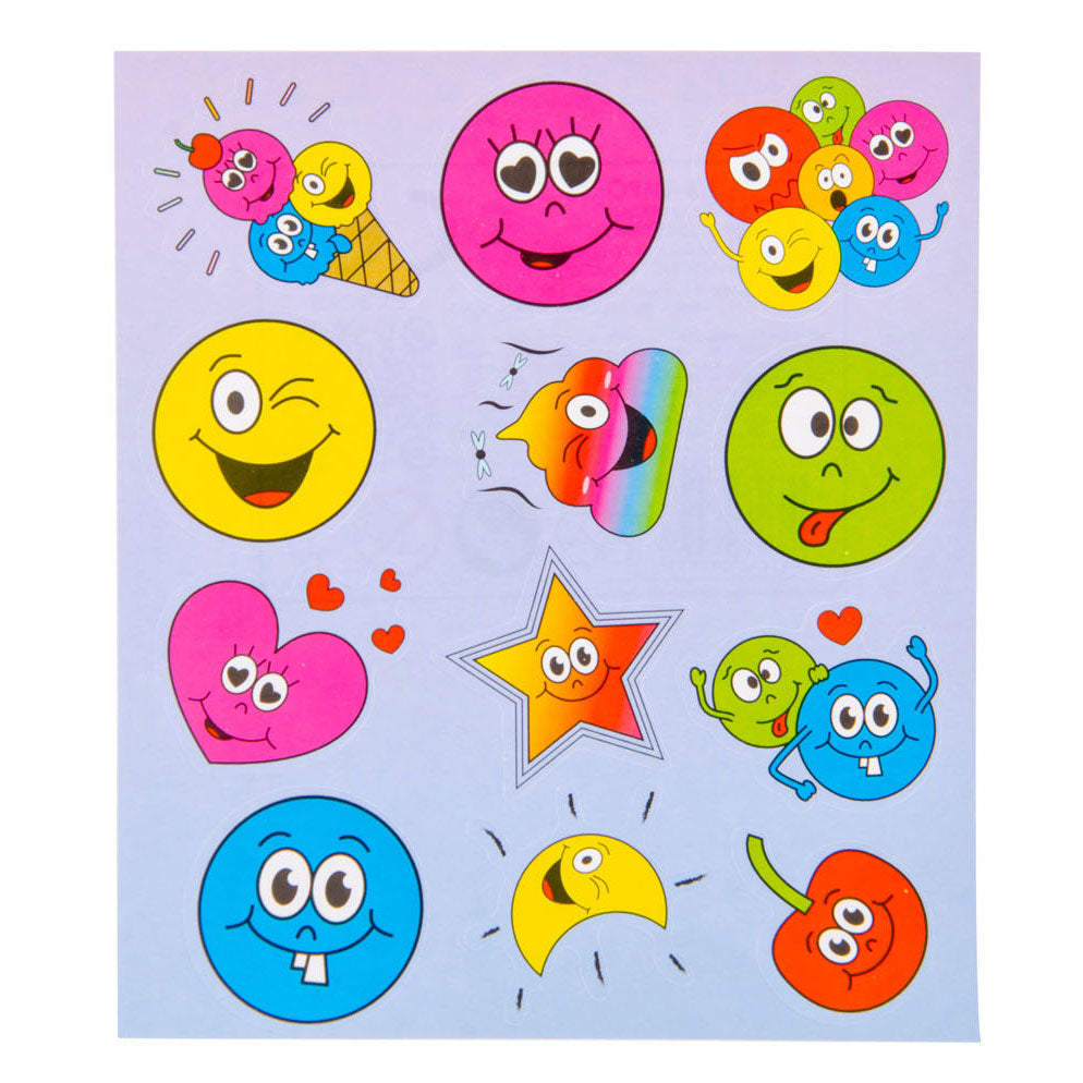 Zwaai traktatie met Smiley stickers (met sticker naar keuze)