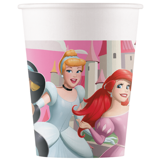 Disney Princess papieren bekertjes 200 ml – 8 stuks – FSC-gecertificeerd