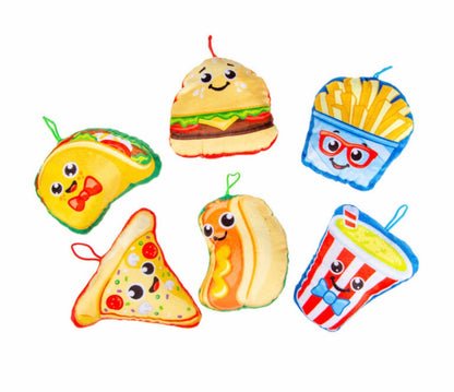 Fast Food Knuffel traktatie (met sticker naar keuze)