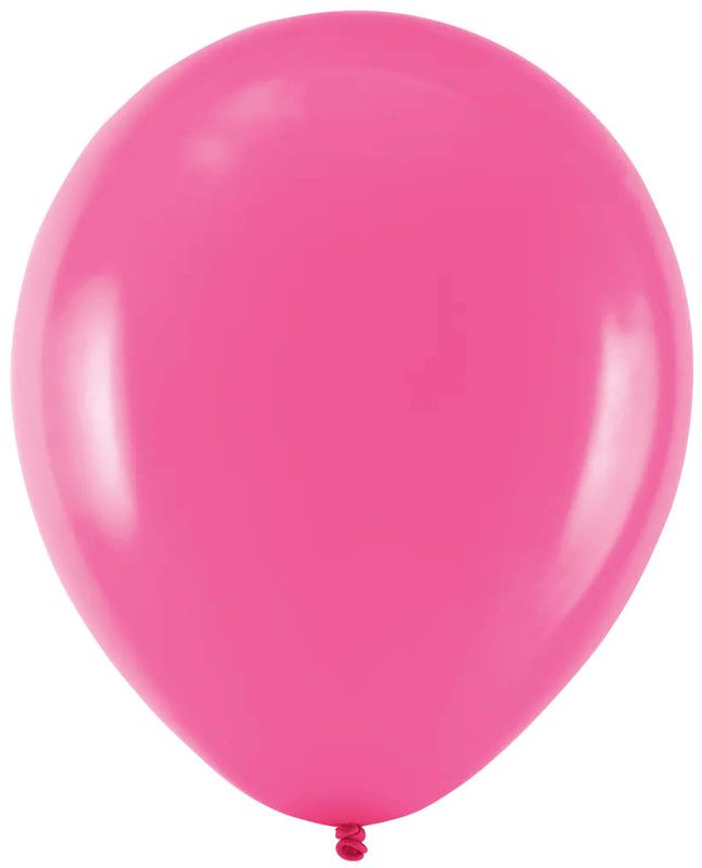 Ballonnen hot pink 30 cm – 5 stuks – feestversiering meisjes