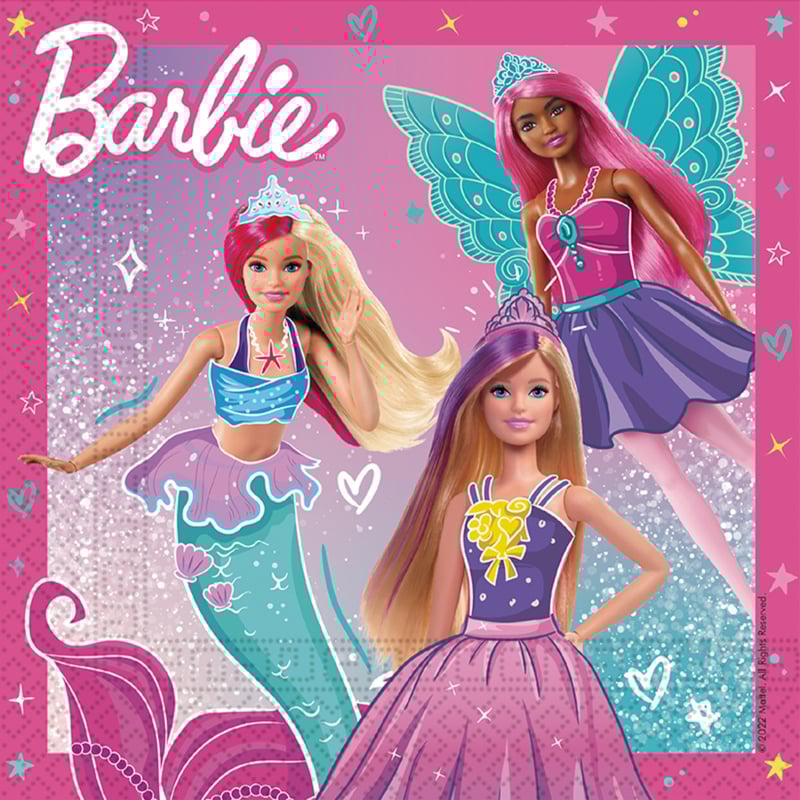 Barbie servetten 