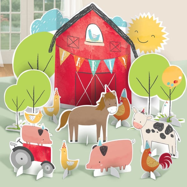 Boerderij tafeldecoratie