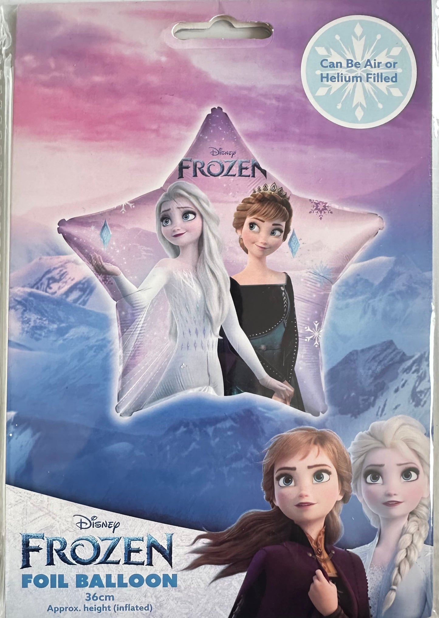 Disney Frozen folieballonn 36cm (lucht of helium)