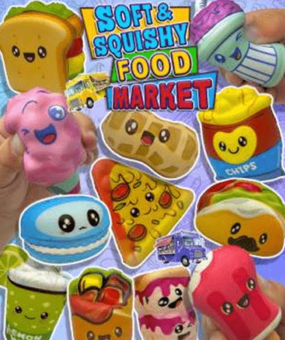 Squishy capsule traktatie met smarties en snoepfluitje (met sticker naar keuze)