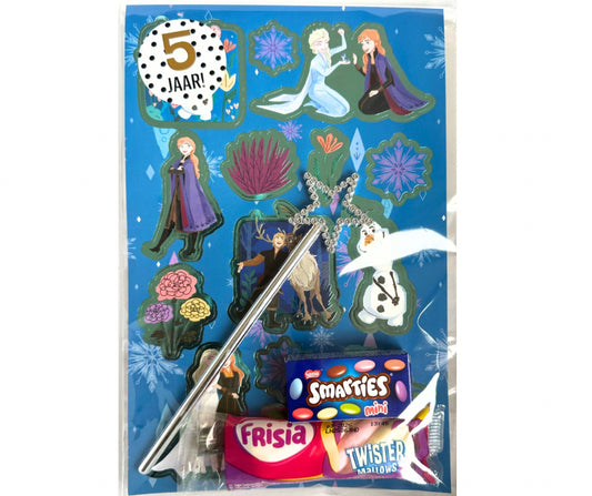 Frozen traktatie met toverstaf (met sticker naar keuze)