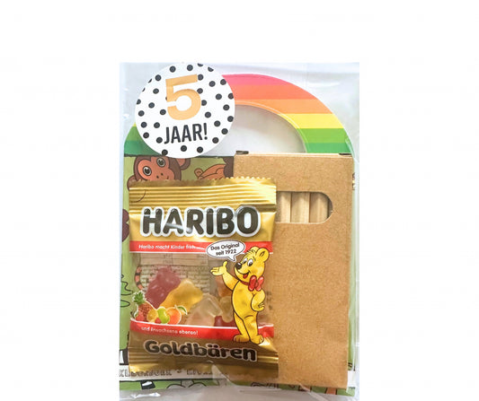 Kleurset Jungle traktatie (met sticker naar keuze)