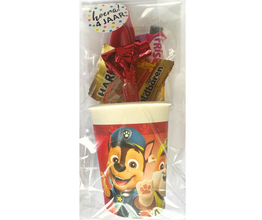 Paw Patrol traktatie (met sticker naar keuze)