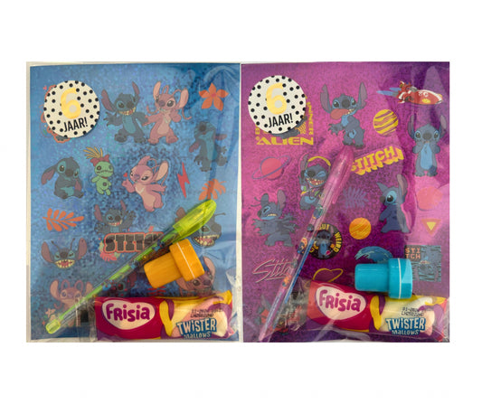 Stitch traktatie (met sticker naar keuze)