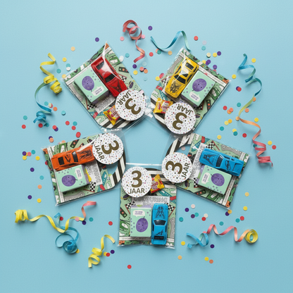 Auto traktatie (met sticker naar keuze)