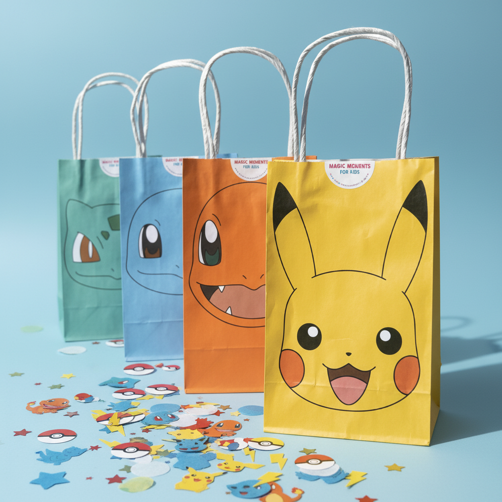 Pokémon traktatie Surprise bag met Pokemonkaart (met sticker naar keuze)