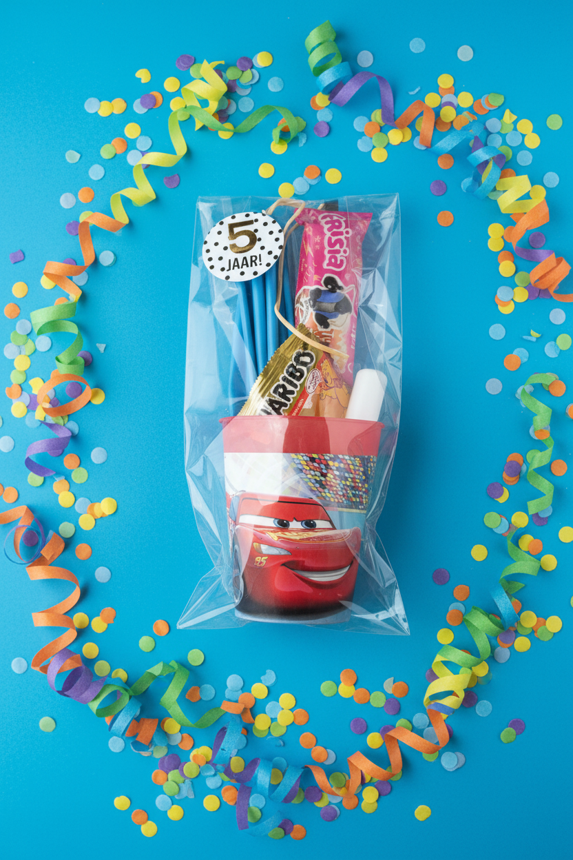 Cars traktatie (met sticker naar keuze)