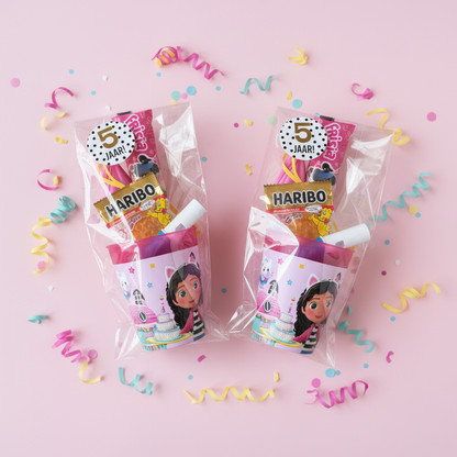 Gabby's Poppenhuis traktatie hebruikbare beker  (met sticker naar keuze)