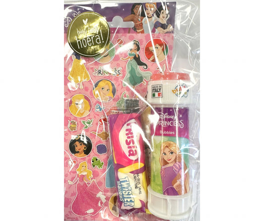 Disney Princess traktatie met Princess stickers, bellenblaas (met sticker naar keuze)