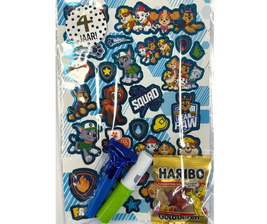 Paw Patrol traktatie (met sticker naar keuze)