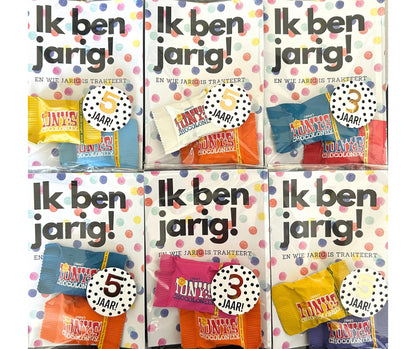 Juf en meester traktatie (met sticker naar keuze)