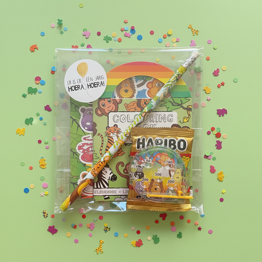 Jungle traktatie (met sticker naar keuze)