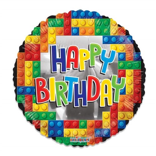 Lego folieballon happy birthday