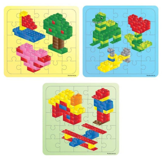 Lego puzzel uitdeel