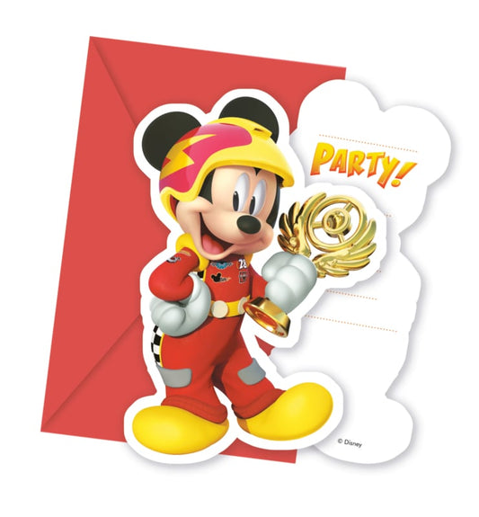 Mickey Mouse Race uitnodiging