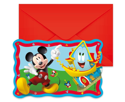 Mickey Mouse uitnodigingen 