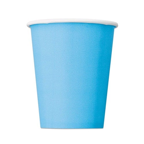 Papieren bekers blauw